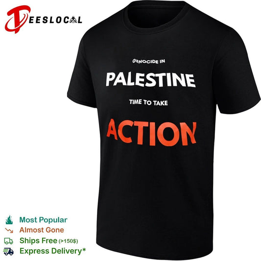 Genocide in Palestine Time to Take Action T-shirt