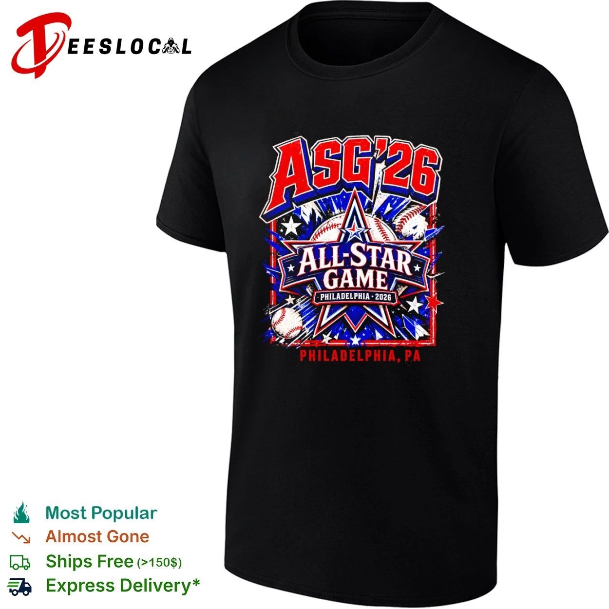 ASG 26 All-Star Game Philadelphia 2026 Philadelphia Phillies T-shirt