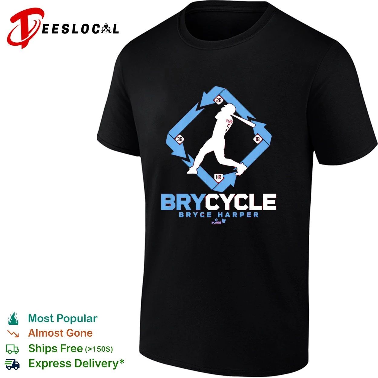 Bryce Harper Philadelphia Phillies Brycycle T-shirt