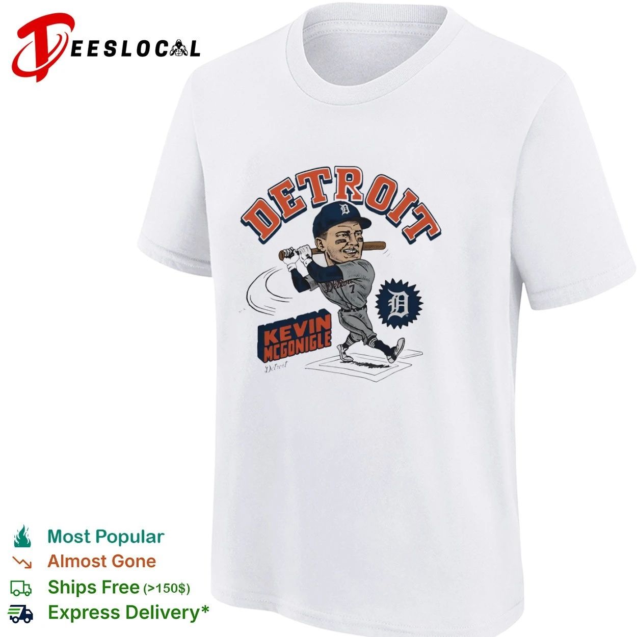 Kevin McGonigle Detroit Tigers Detroit T-shirt