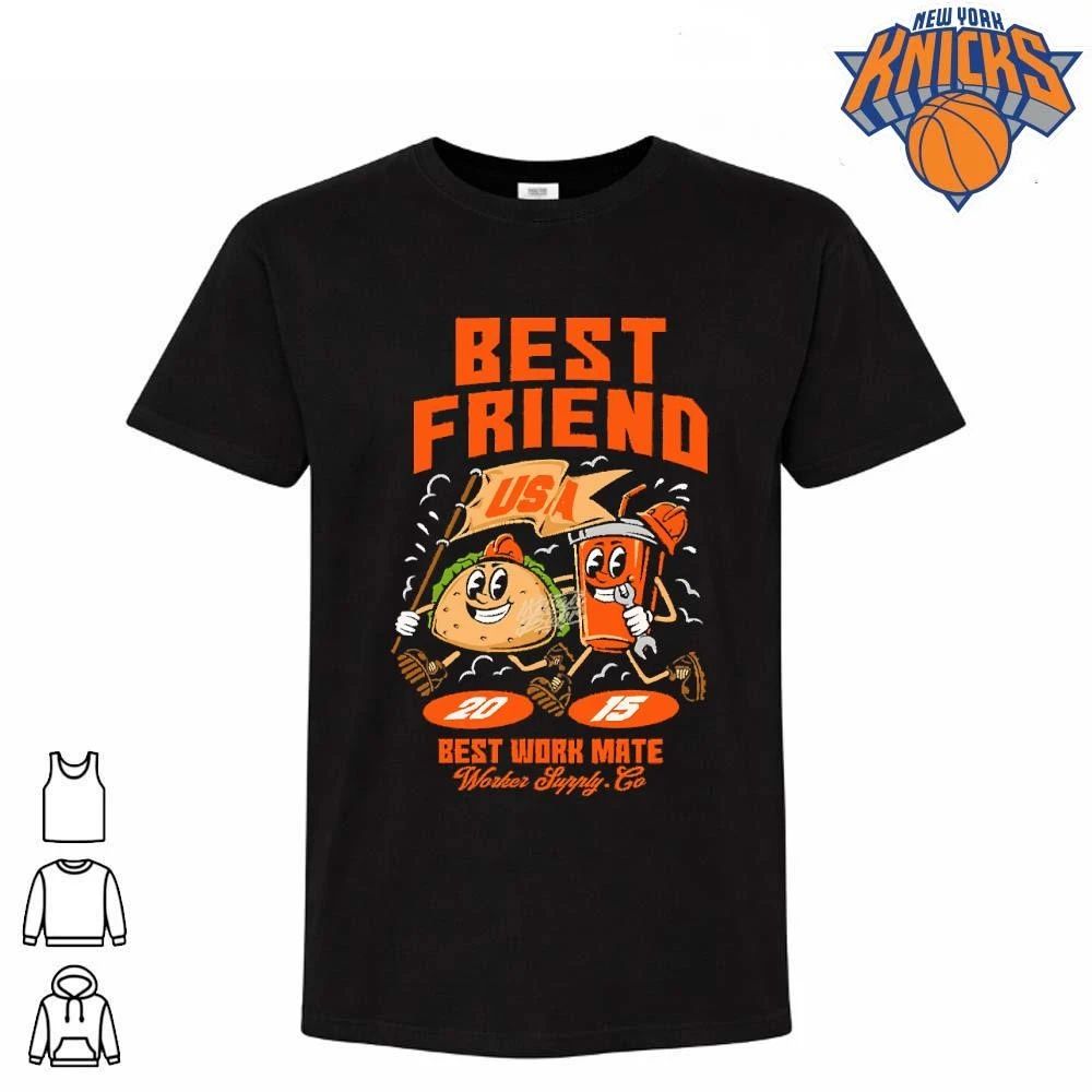 Friend USA Best Work Mate Worker Supply Co Taco Soda Cartoon Retro Shirt