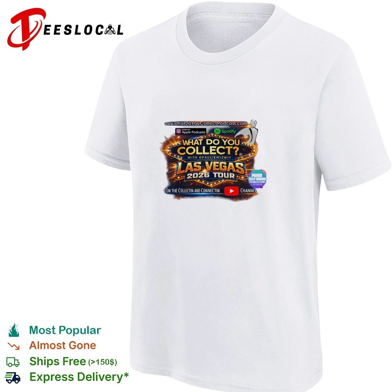 What Do You Collect With Pauliewizwit Las Vegas 2026 Tour T-shirt