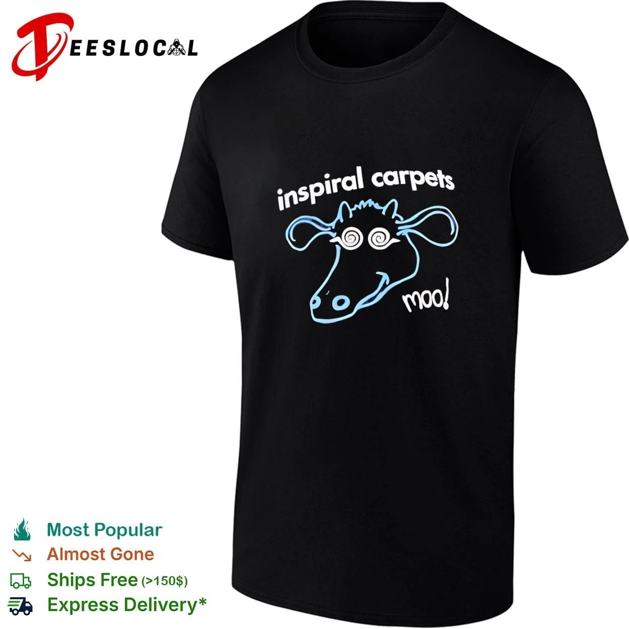 Inspiral Carpets Moo Madchester Indie Rock T-shirt