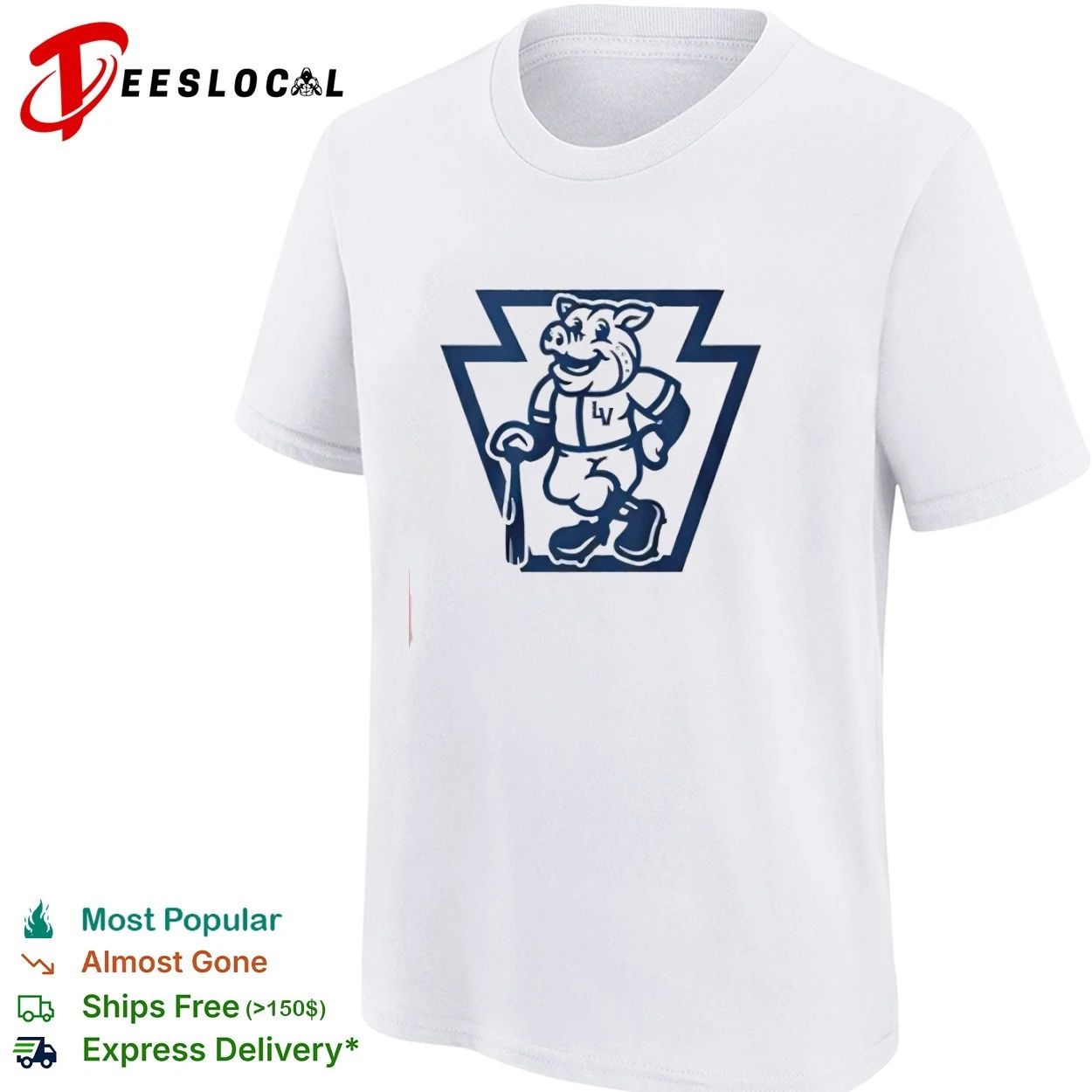 Lehigh Valley IronPigs Baseball Mascot T-shirt
