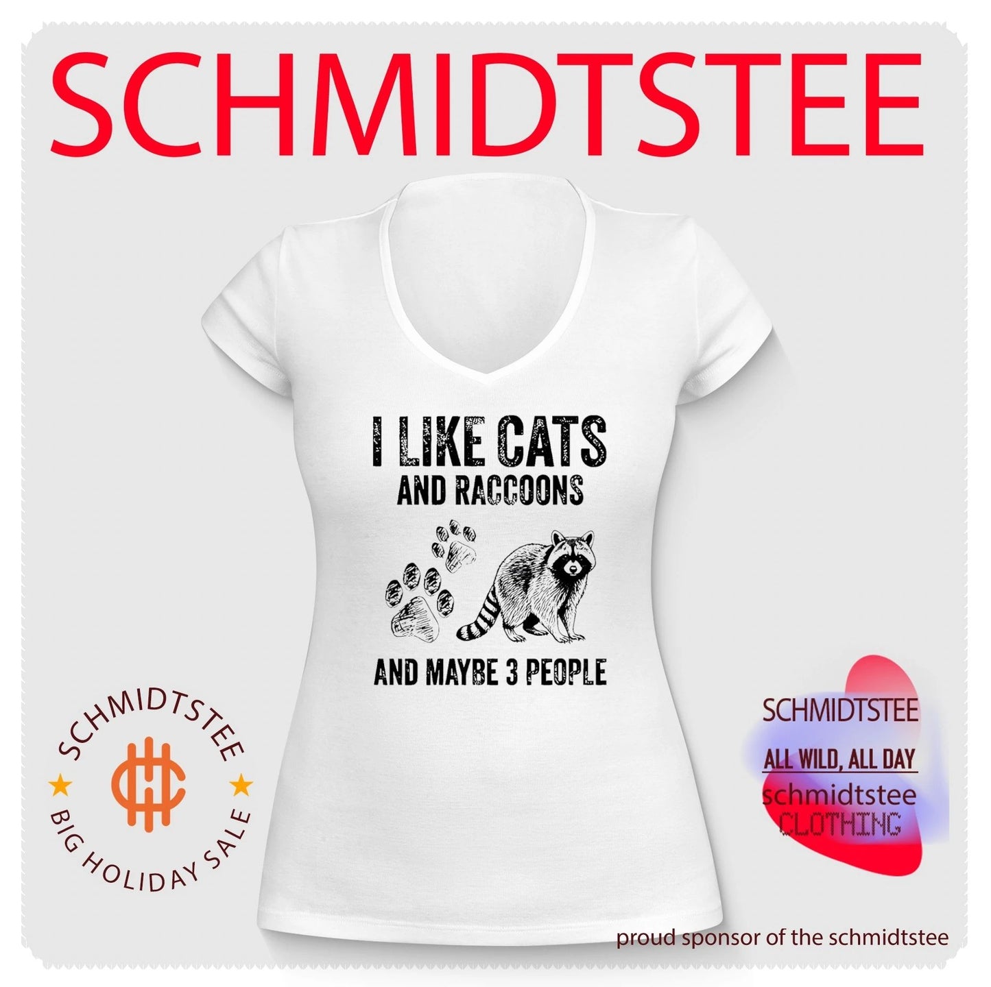 I like cats and raccoons and maybe 3 people vintage shirt