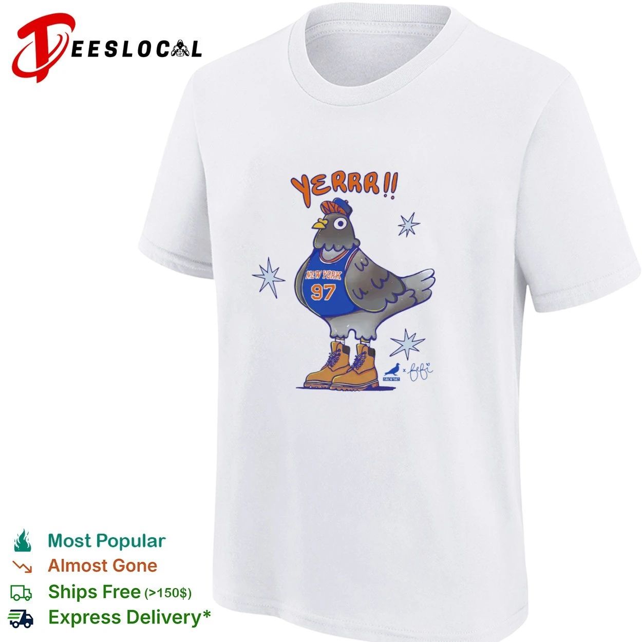 Staple x Fefi Yerrr NYC Pigeon New York 97 T-shirt
