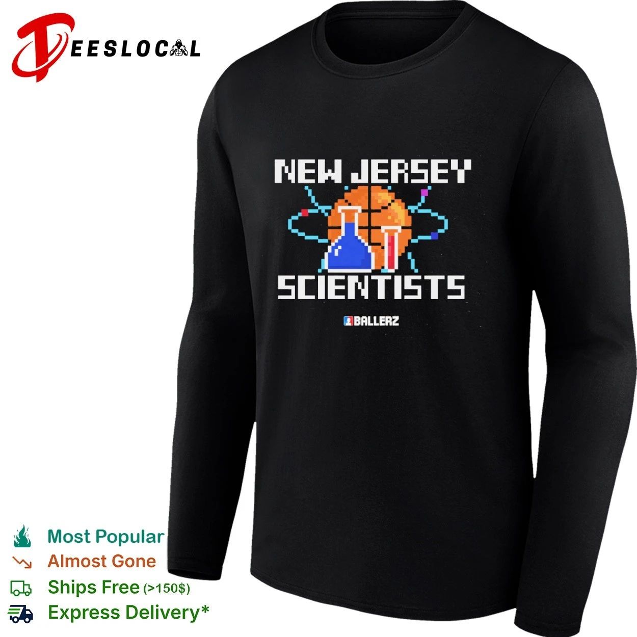 New Jersey Scientists Ballerz Basketball T-shirt