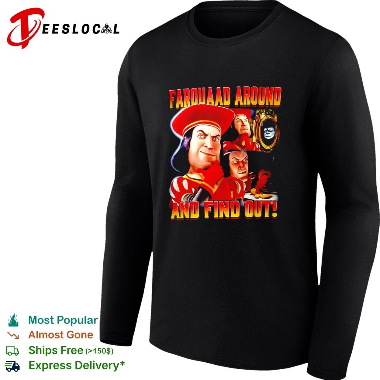 Farquaad Around and Find Out Shrek Gingerbread Man T-shirt