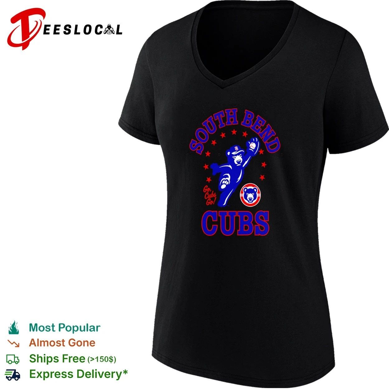 South Bend Cubs Go Cubs Go Baseball MiLB T-shirt