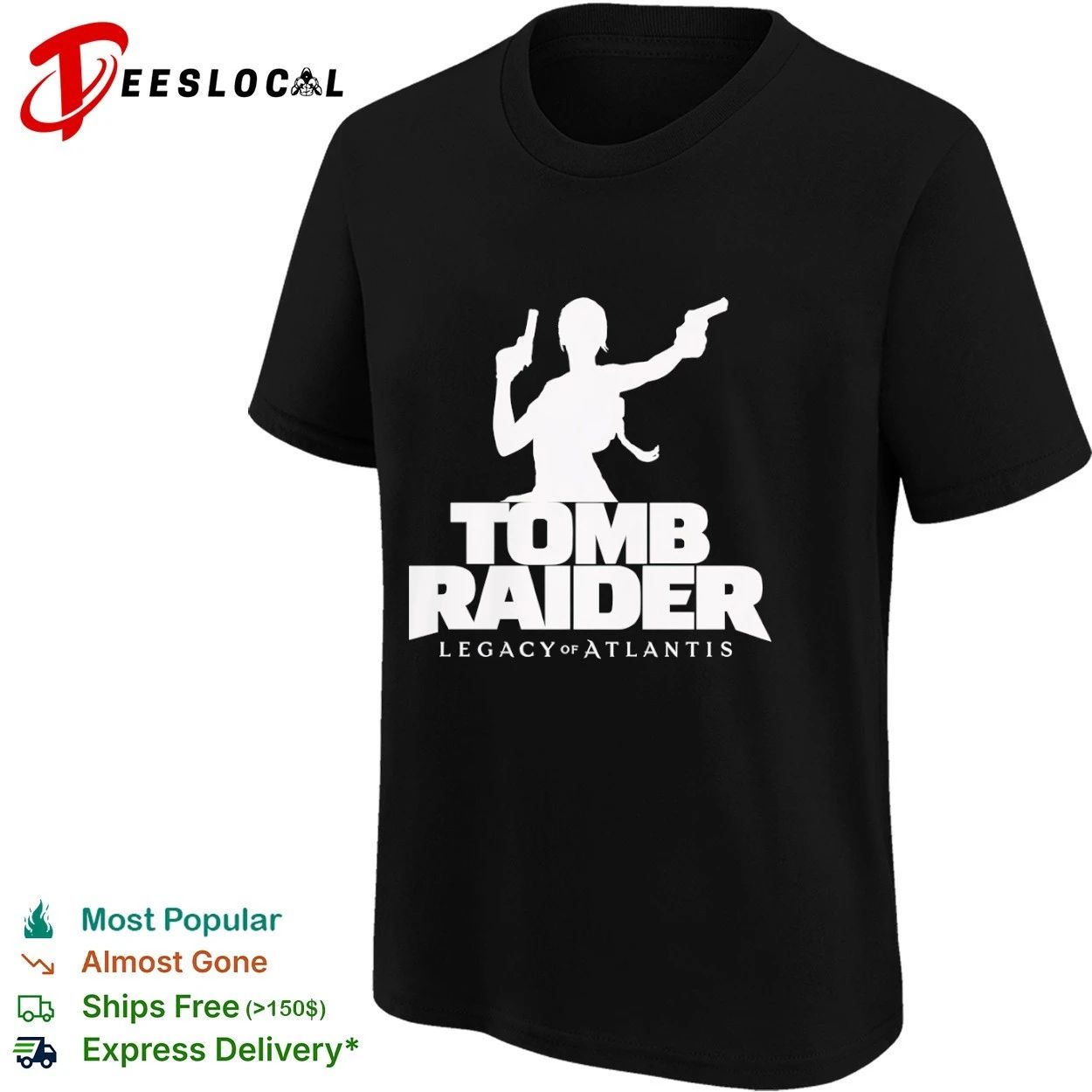 Tomb Raider Legacy of Atlantis Lara Croft T-shirt