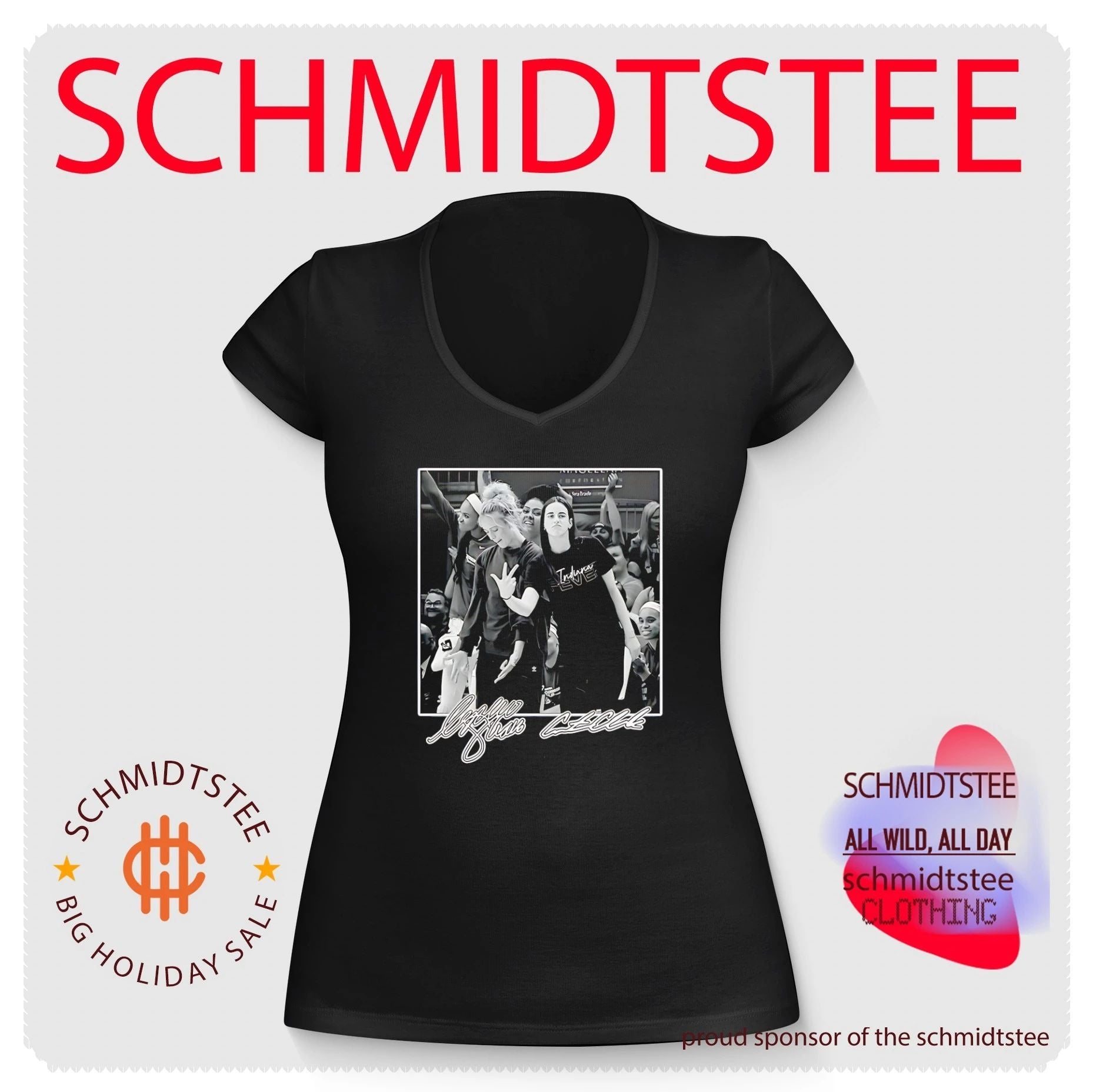 Indiana Fever Sophie Cunningham and Caitlin Clark signature shirt