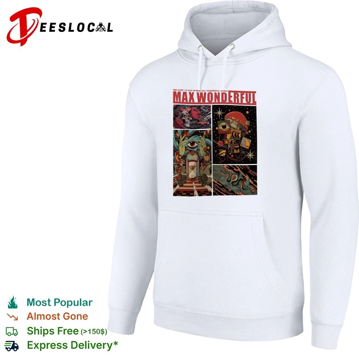Max Wonderful Welcome to Our World surreal art T-shirt