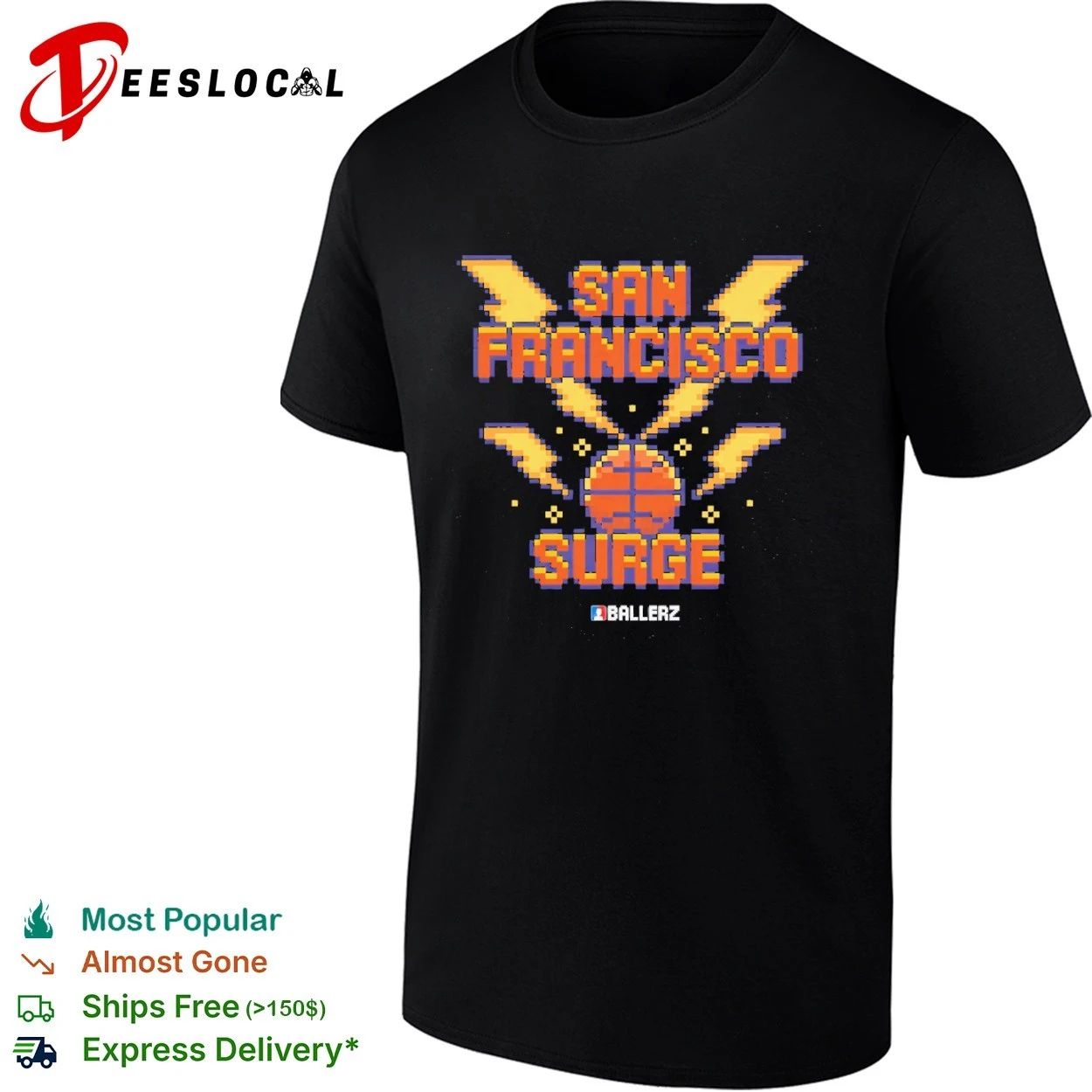 San Francisco Surge Ballerz basketball T-shirt