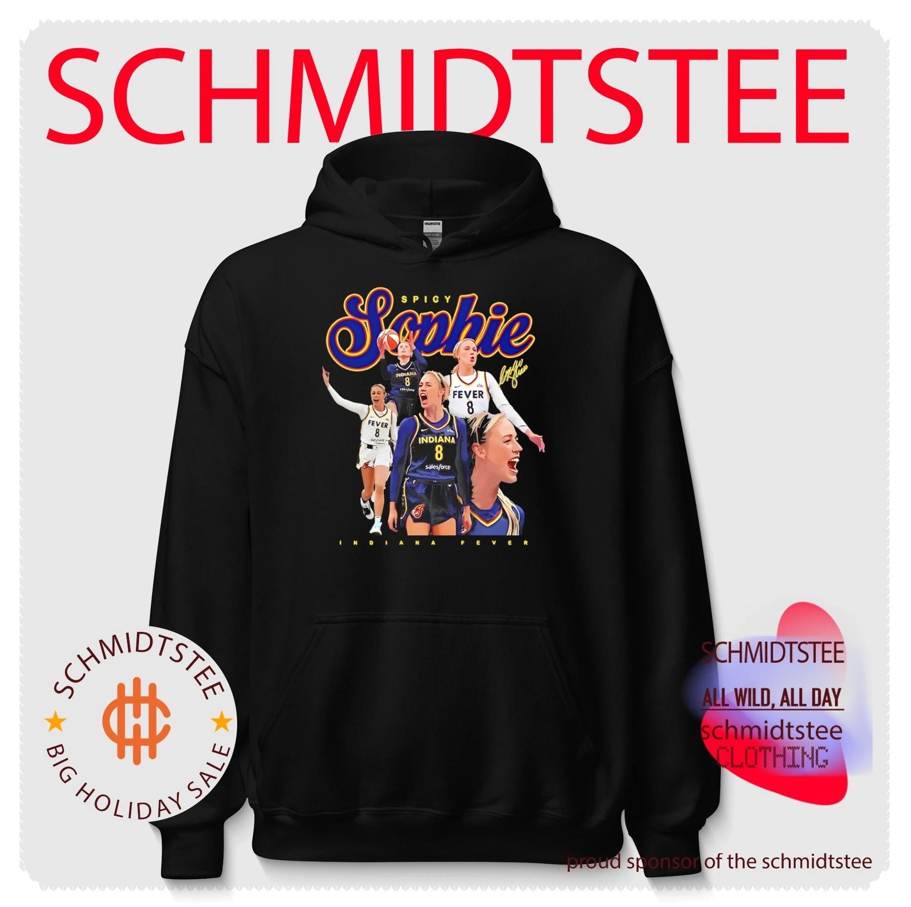 Indiana Fever spicy Sophie Cunningham portrait vintage shirt