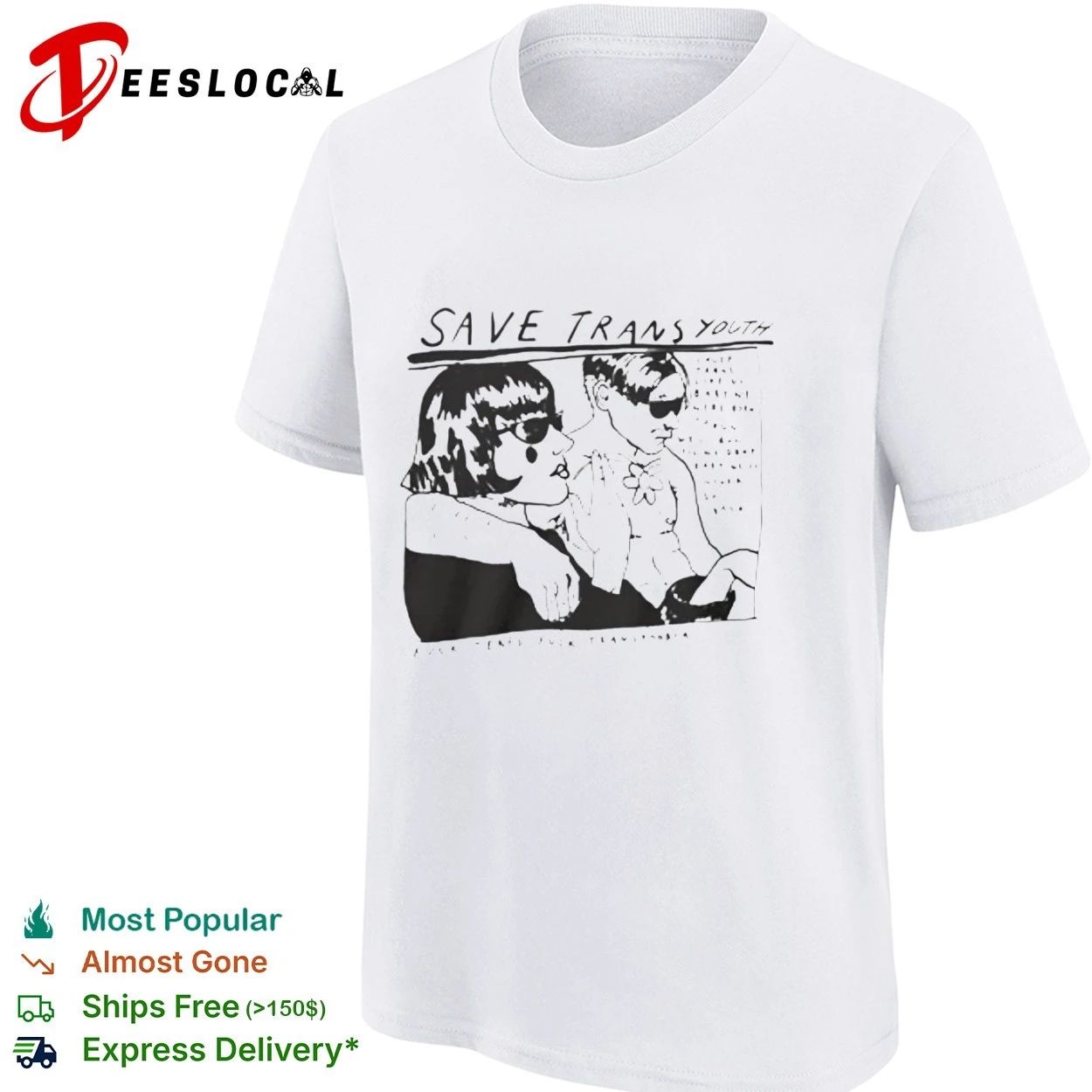 Save Trans Youth Fuck Terfs Fuck Transphobia T-shirt