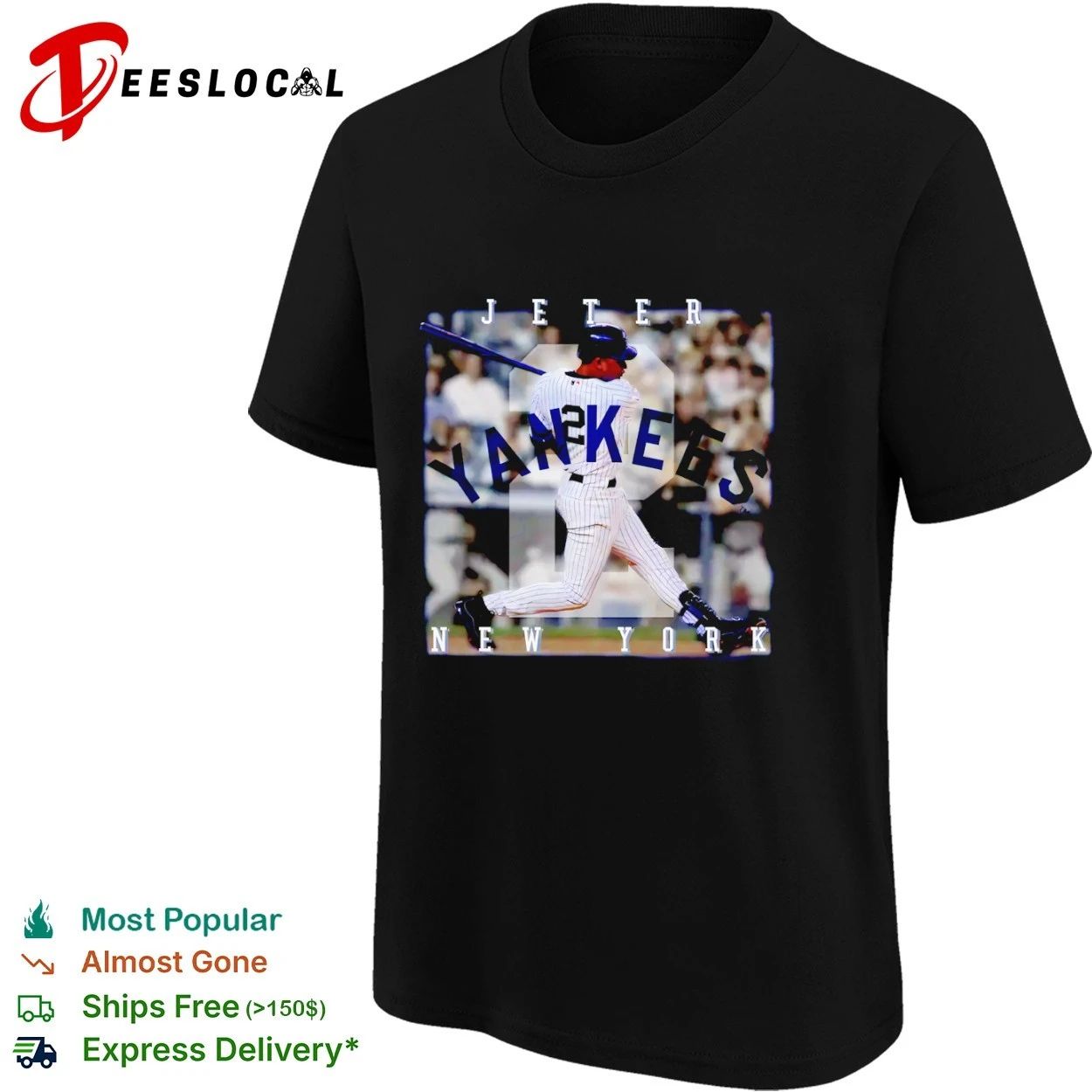 Derek Jeter New York Yankees MLB Baseball T-shirt