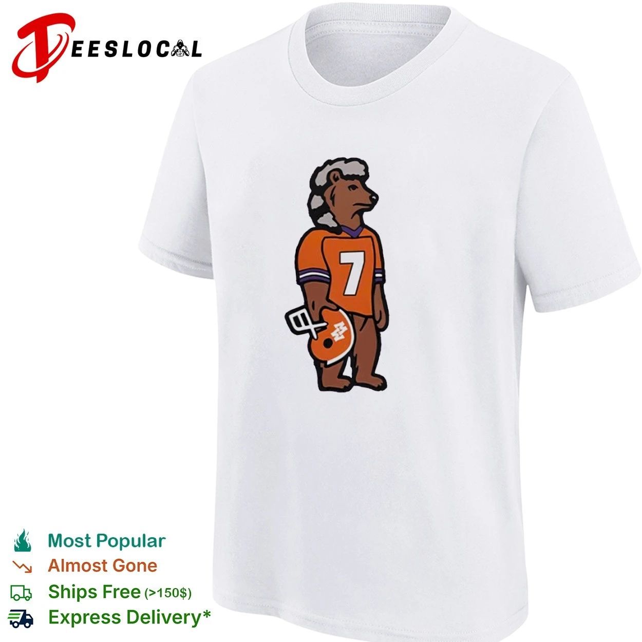 Morgan Wallen Bear 7 Clemson Tigers Country Music T-shirt