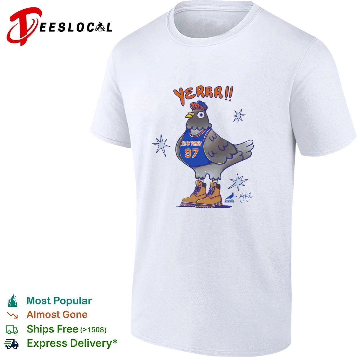 Staple x Fefi Yerrr NYC Pigeon New York 97 T-shirt