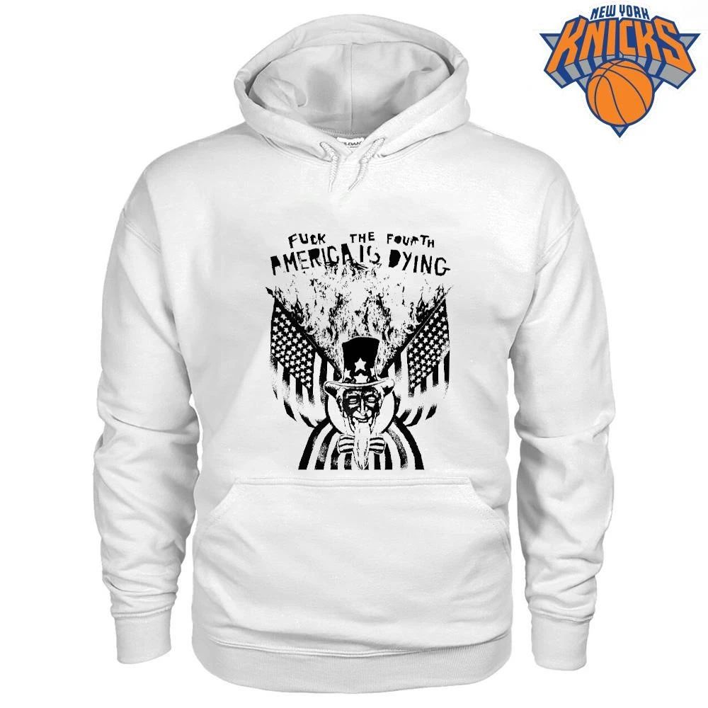 Fuck The Fourth America Is Dying Burning Uncle Sam Punk Grunge Shirt