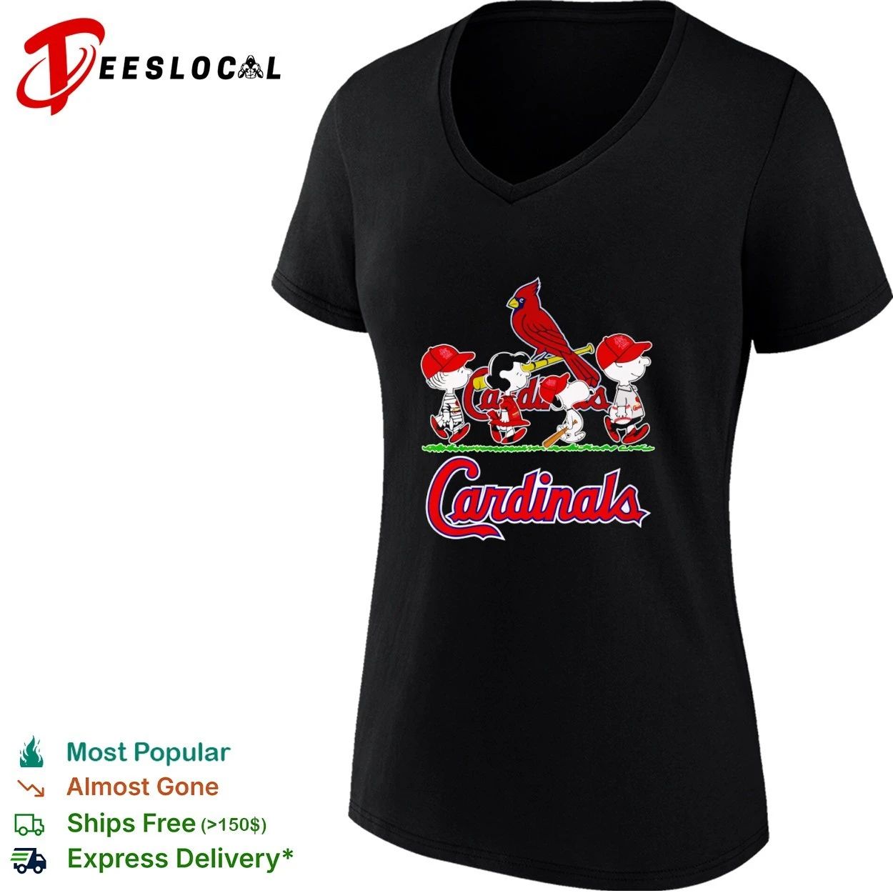 Peanuts Characters St Louis Cardinals T-shirt
