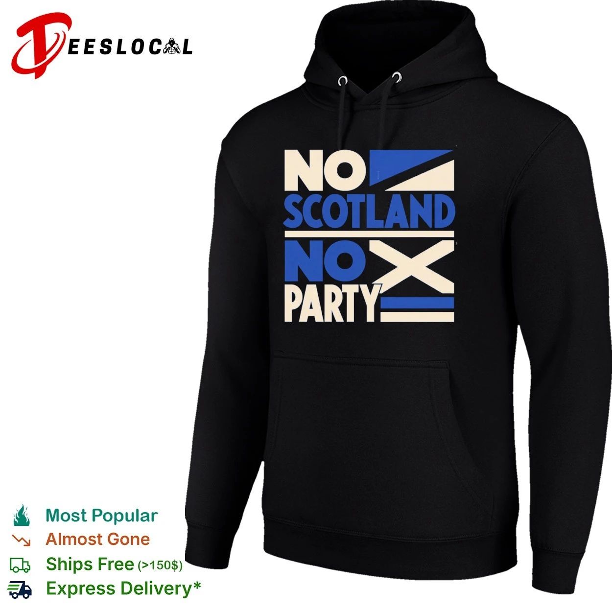 No Scotland No Party Scottish Football T-shirt