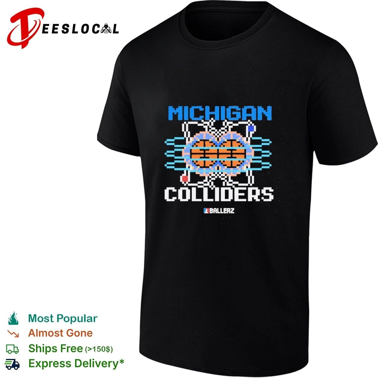 Michigan Colliders Ballerz basketball T-shirt