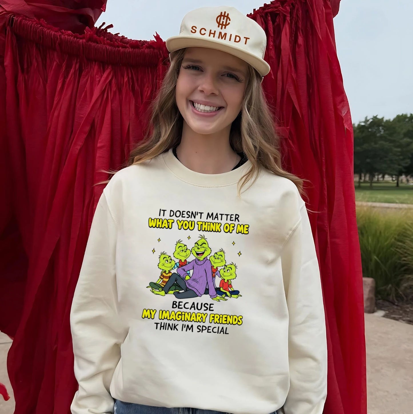 The Grinch It Doesn’t Matter What You Think of Me Imaginary Friends shirt