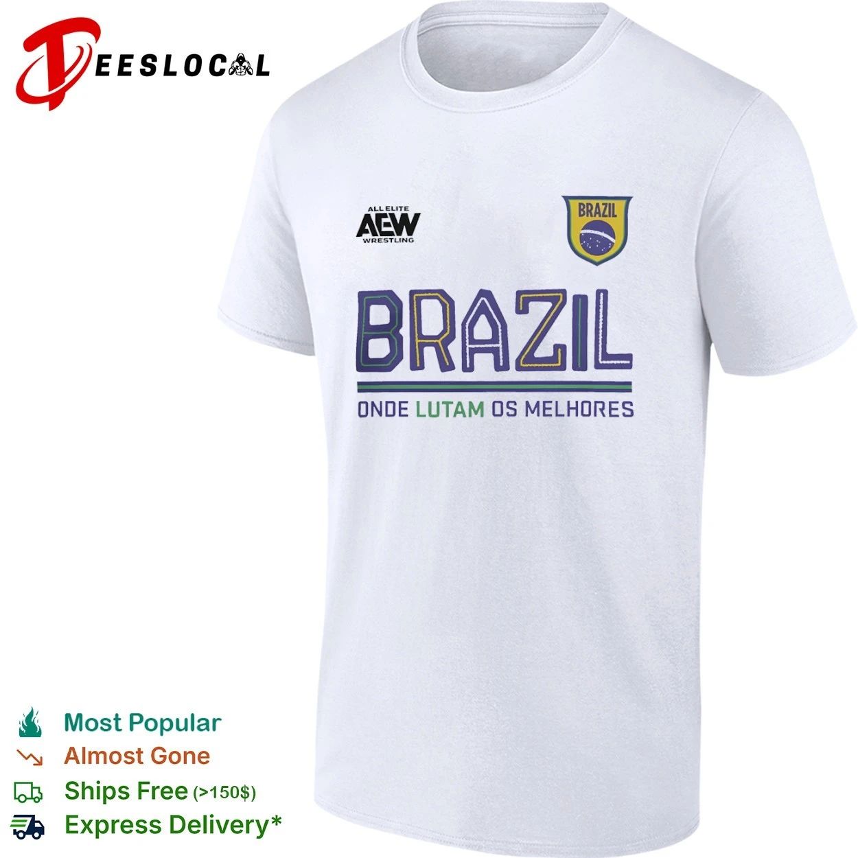 AEW Wrestling Brazil Onde Lutam Os Melhores T-shirt