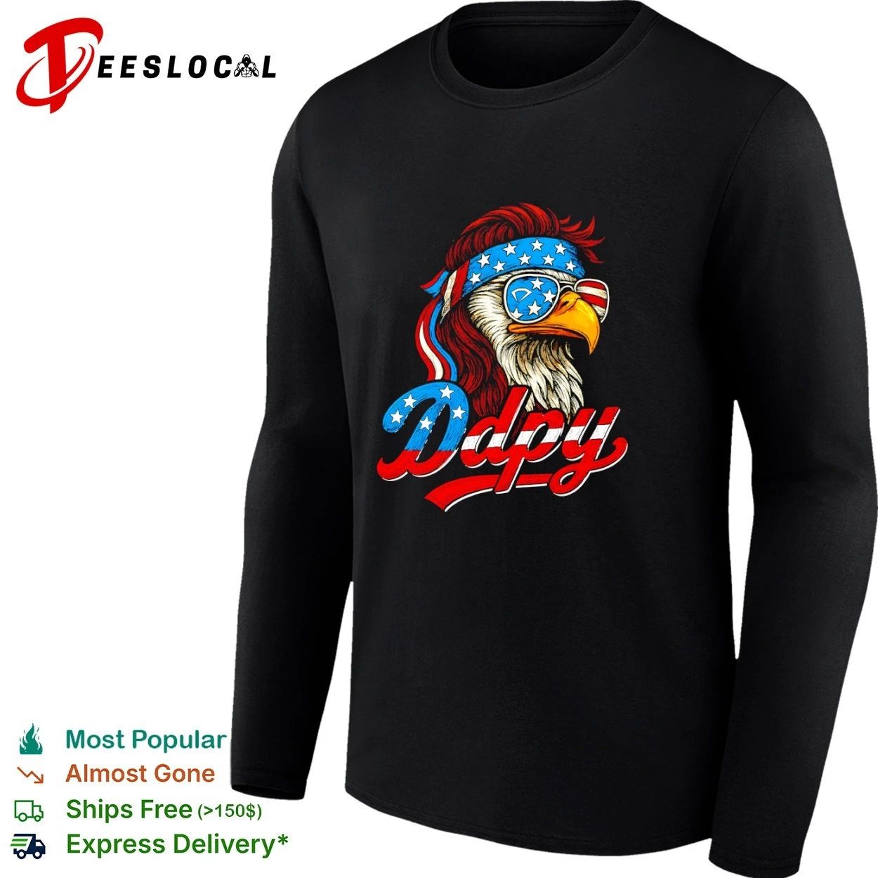 America Ddpy Eagle Mullet Sunglasses patriotic T-shirt