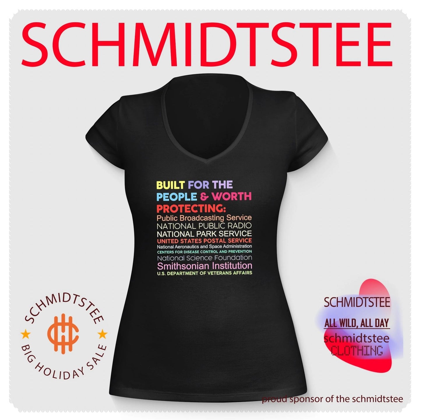 Built for the people and worth protecting public broadcasting service shirt