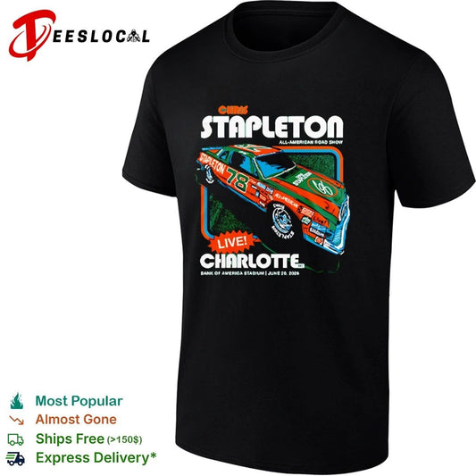 Chris Stapleton All-American Road Show Live Charlotte Bank of America Stadium T-shirt