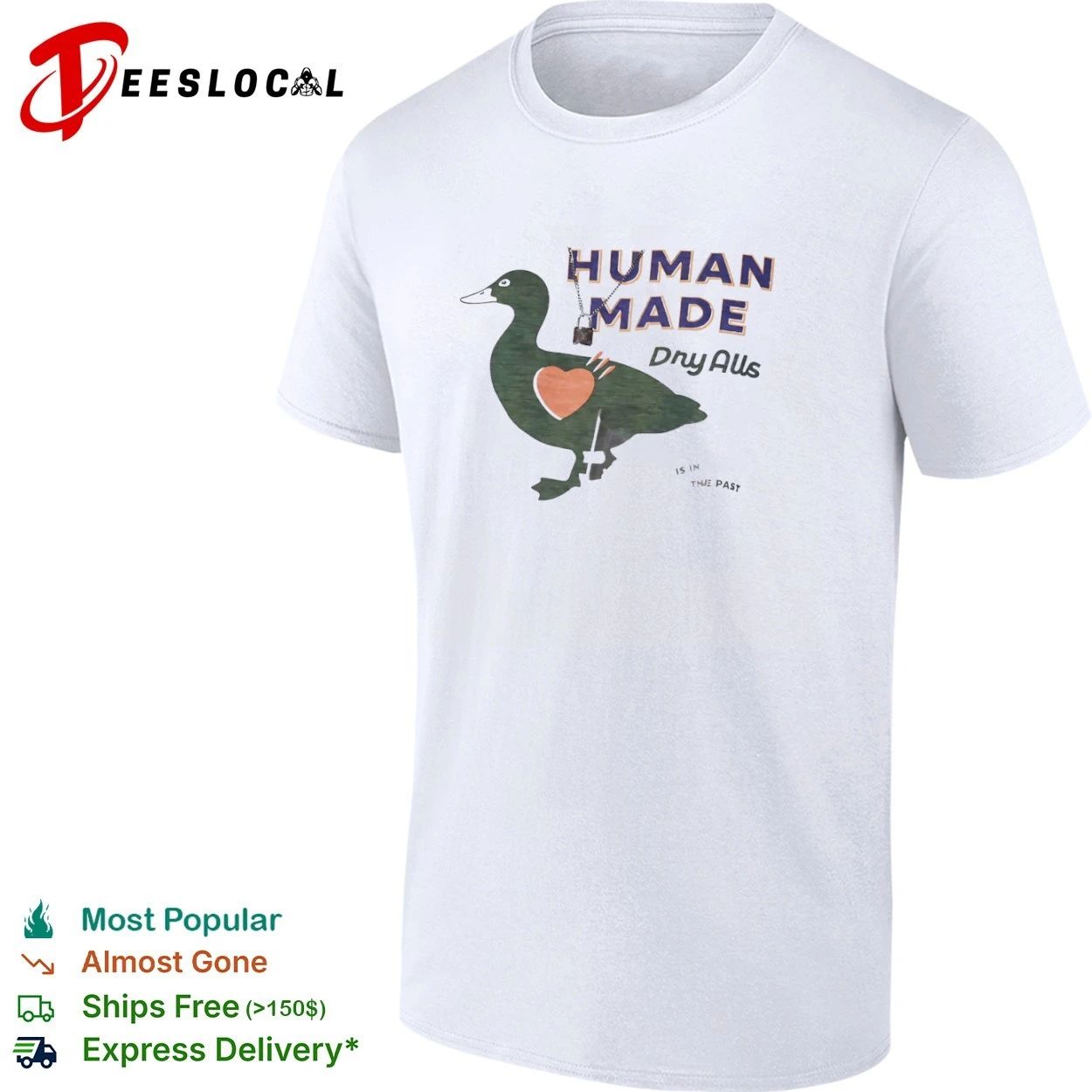 Human Made Dry Alls Duck Heart Nigo Streetwear T-shirt