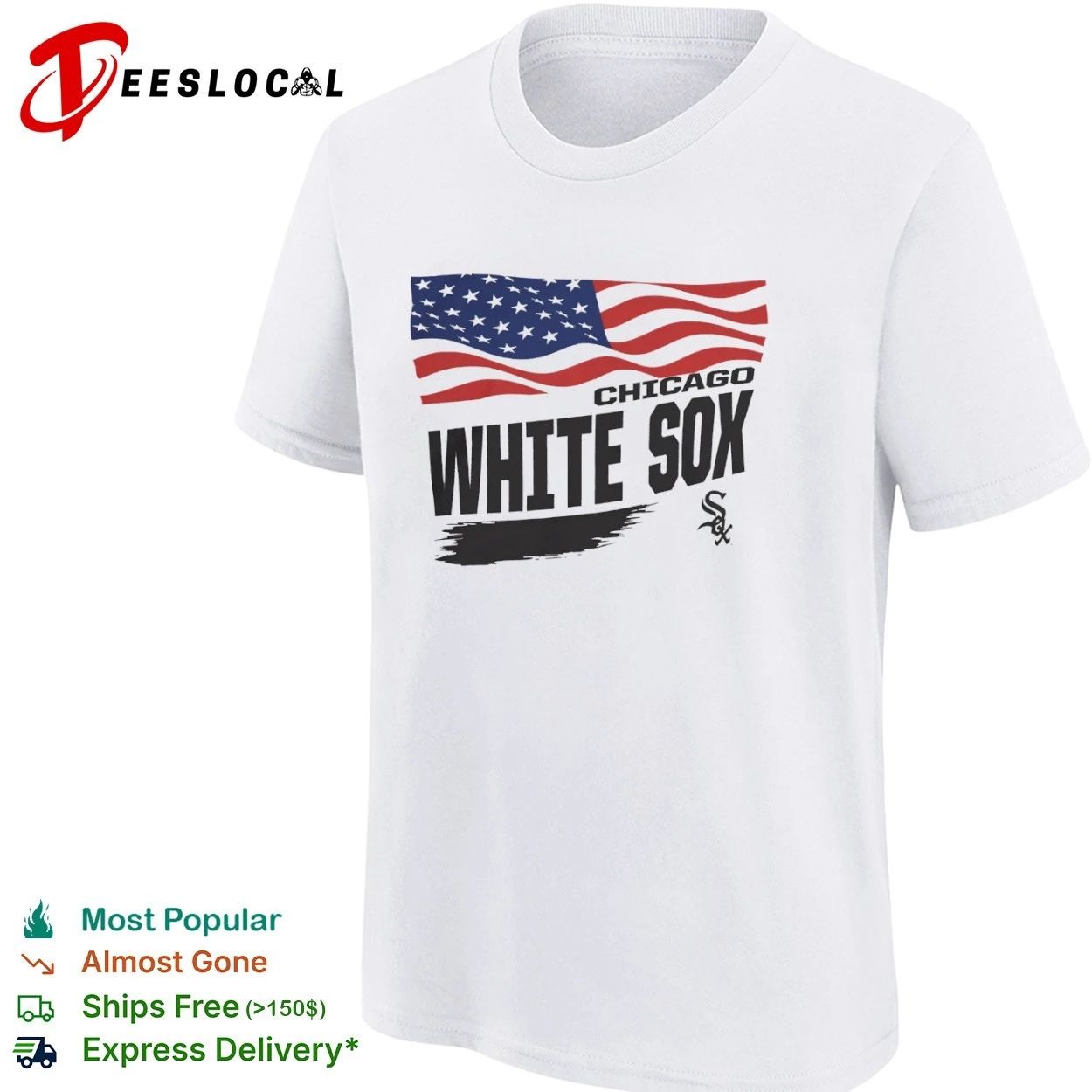 Chicago White Sox Waving Flag Starter T-shirt