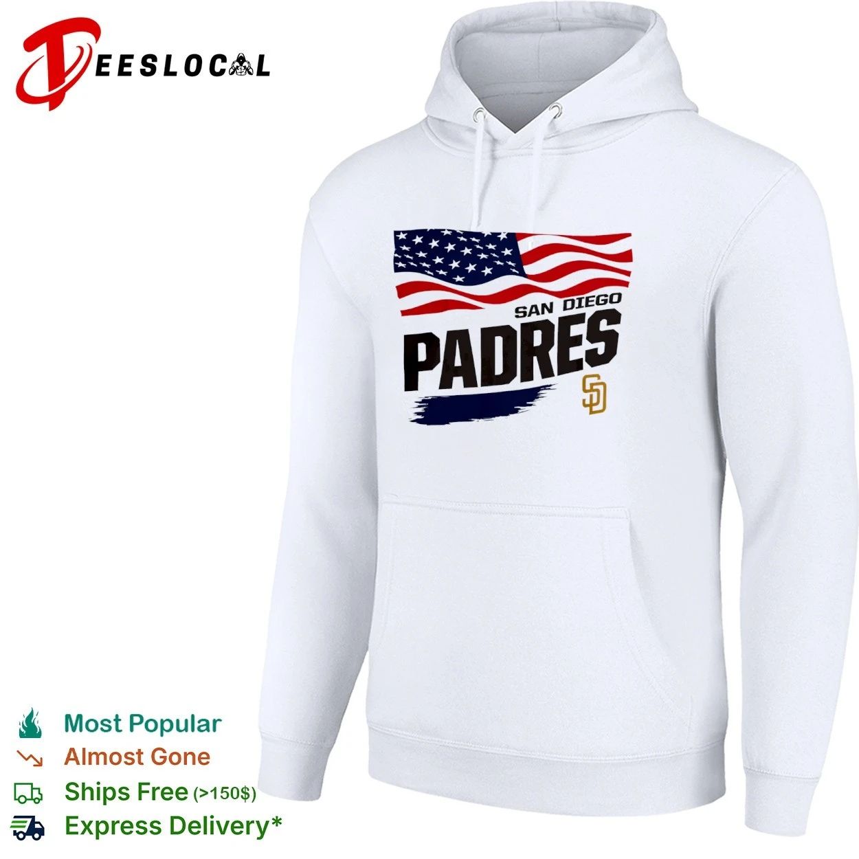 San Diego Padres American Flag Starter T-shirt