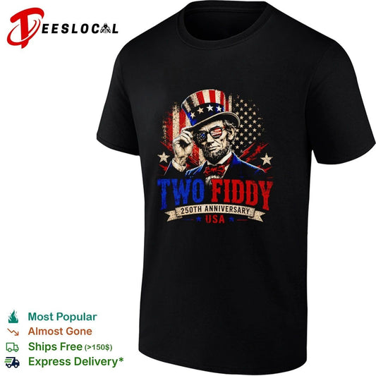 Abraham Lincoln Two Fiddy 250th Anniversary USA T-shirt