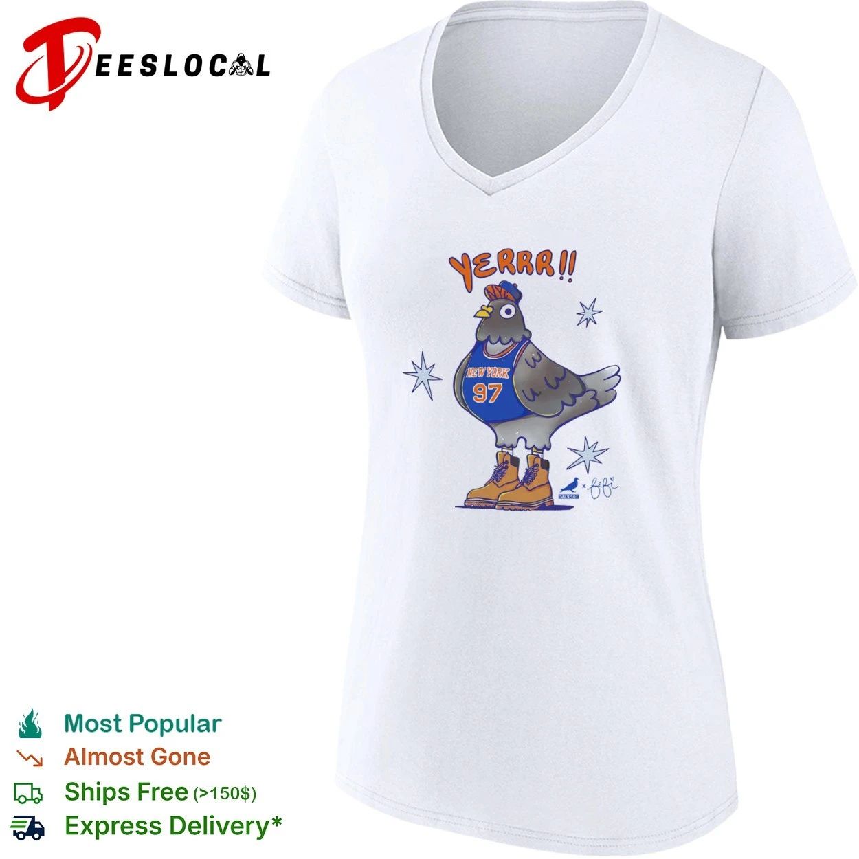 Staple x Fefi Yerrr NYC Pigeon New York 97 T-shirt