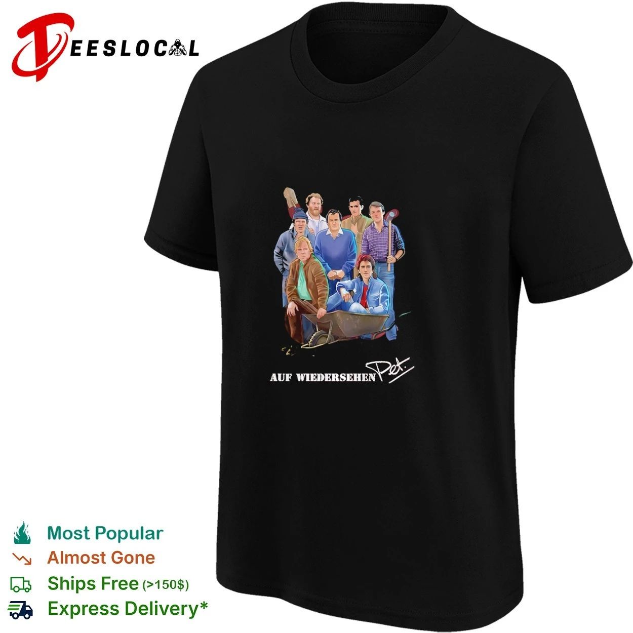 Auf Wiedersehen Pet Cast British Comedy T-shirt