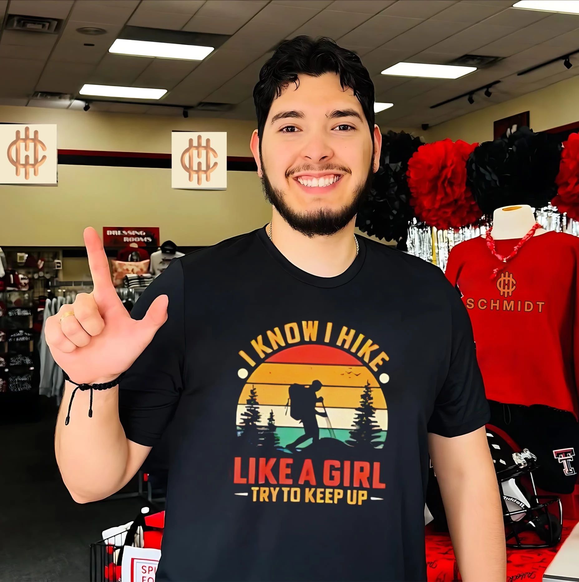 I know I hike like a girl try to keep up shirt