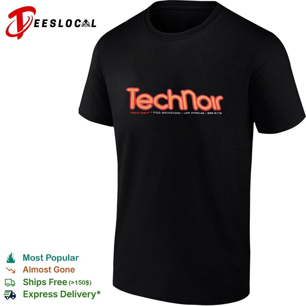 Technoir Pico Boulevard Los Angeles 555-9175 T-shirt