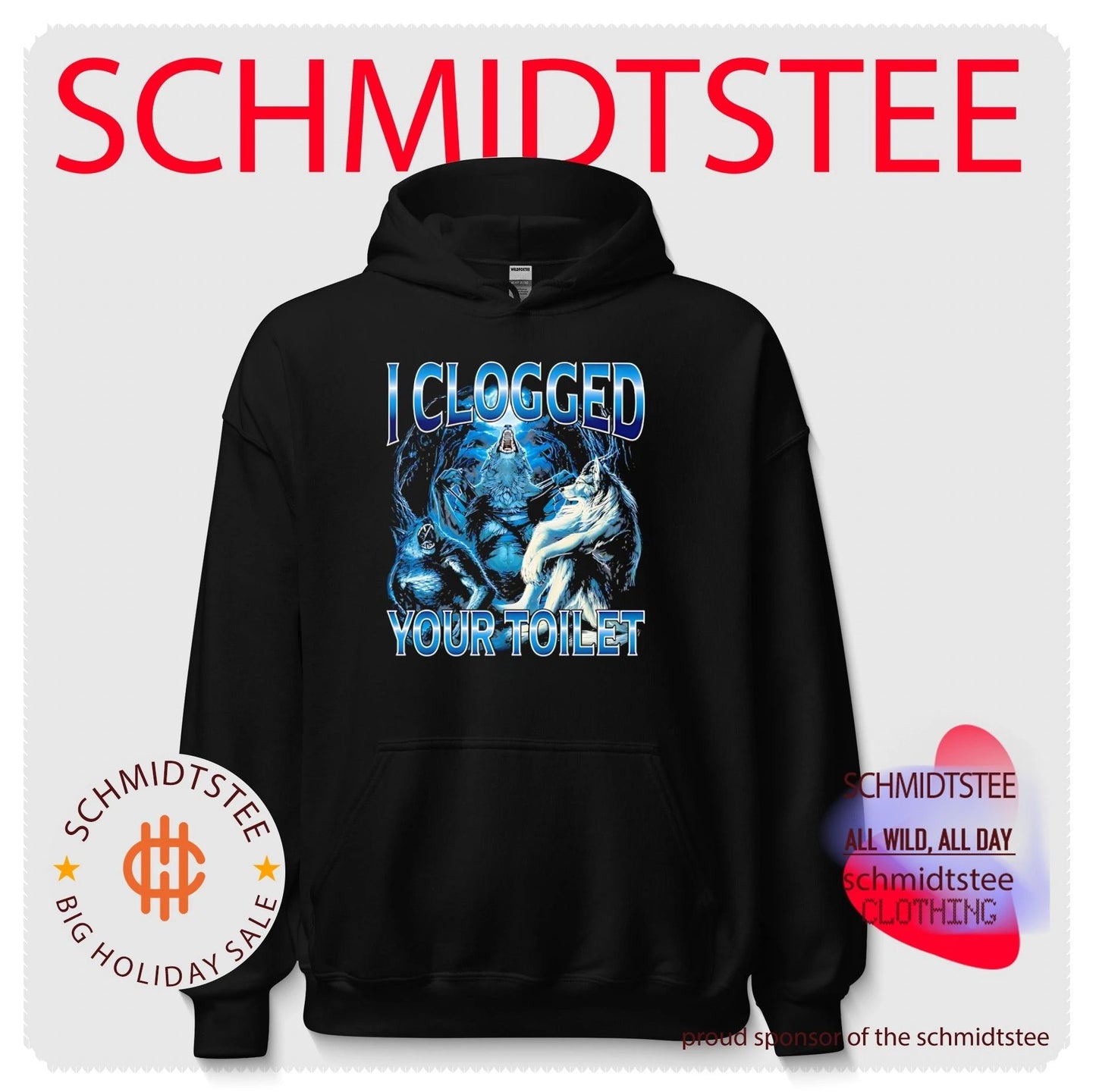 I clogged your toilet funny alpha wolf shirt