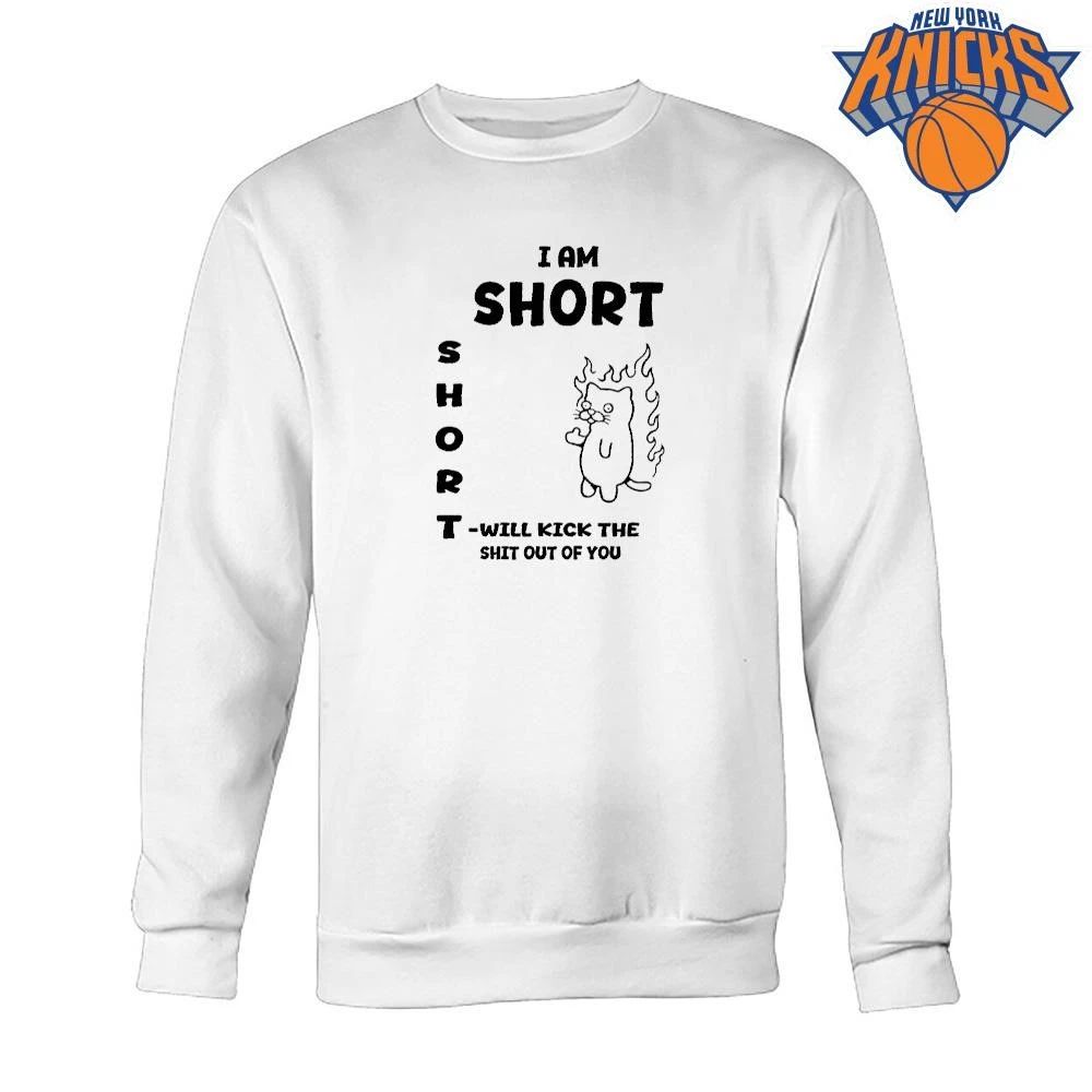 I am short and will kick the shit out of you funny meme shirt