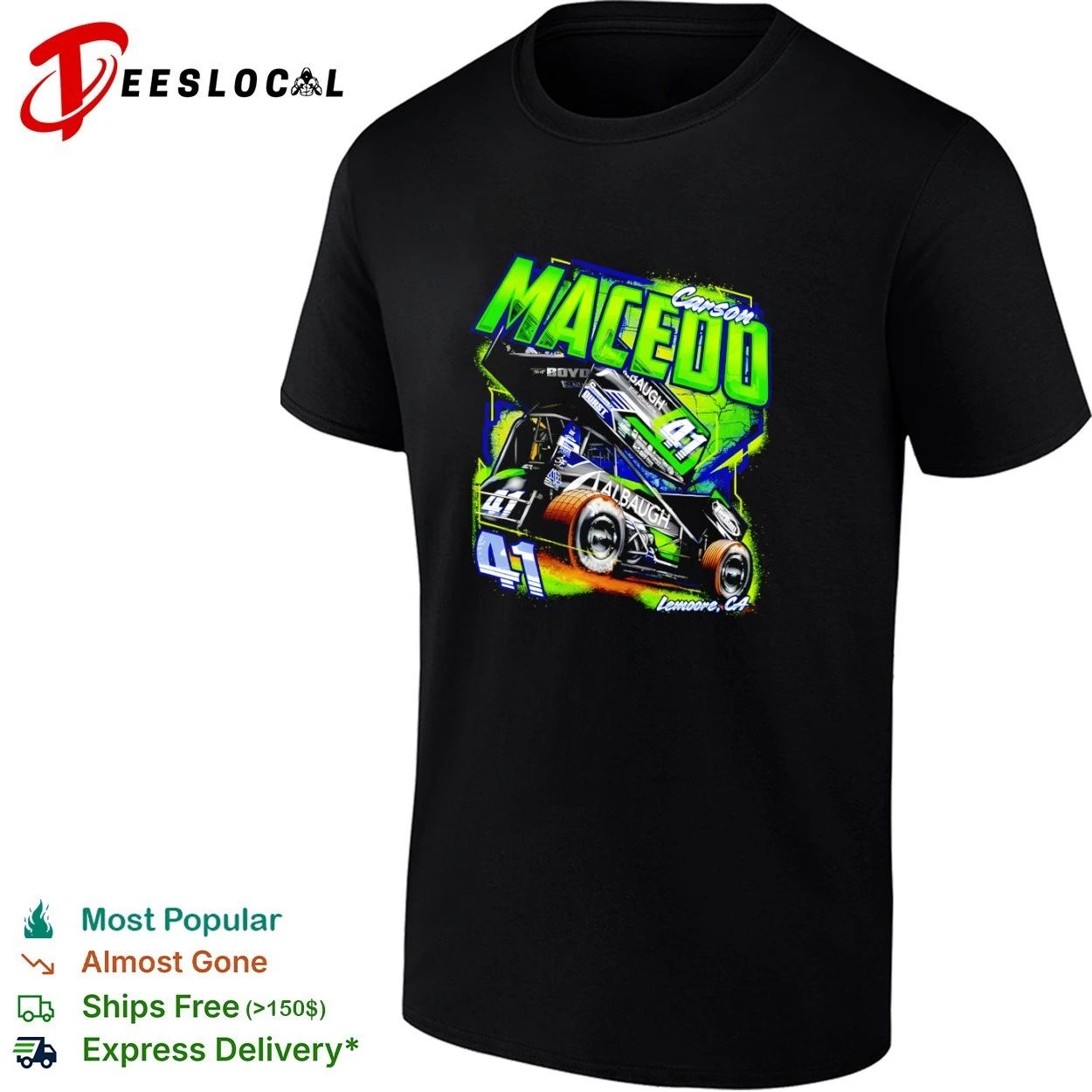Carson Macedo 41 Albaugh Sprint Car Lemoore CA T-shirt