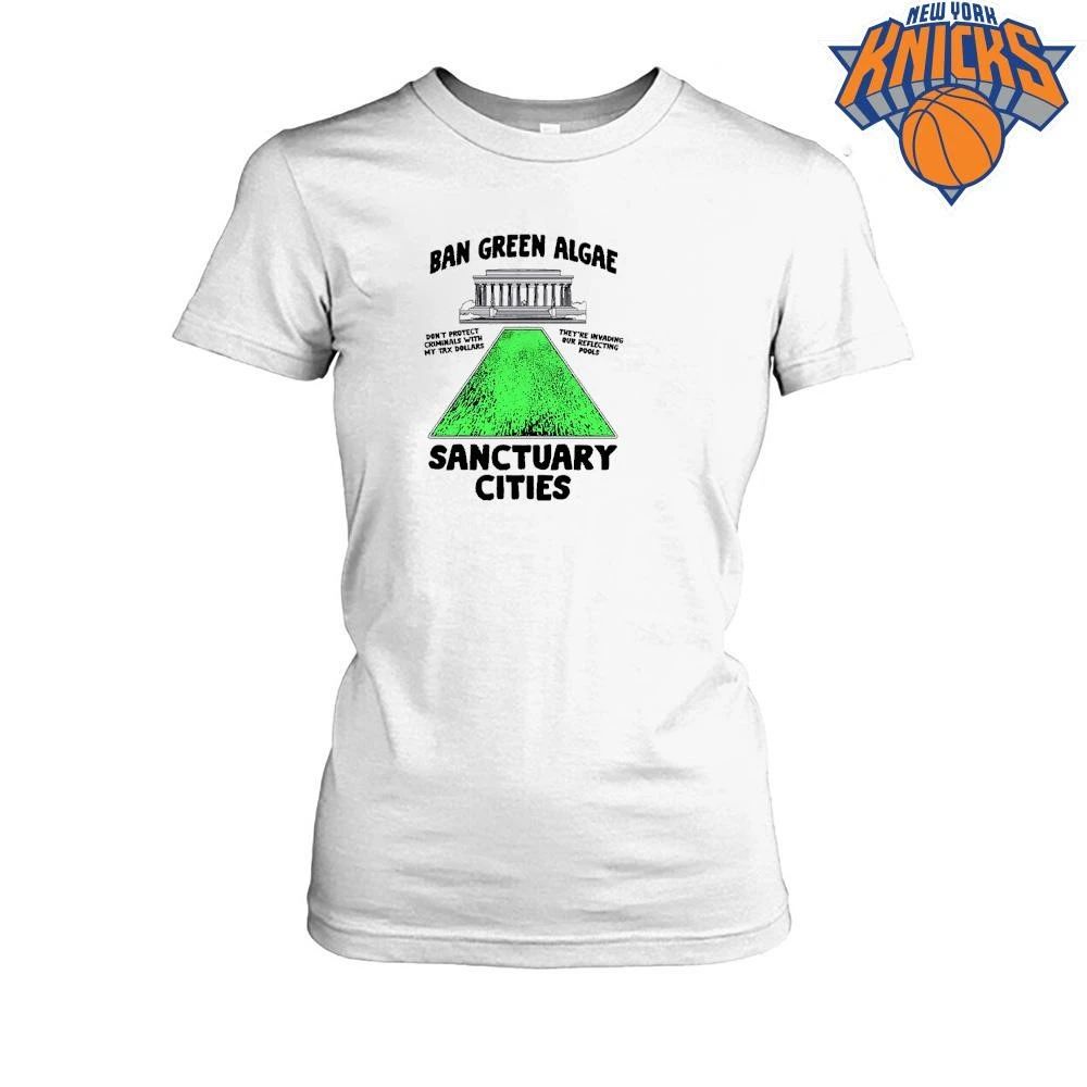Ban Green Algae Sanctuary Cities Lincoln Memorial Reflecting Pool T-Shirt