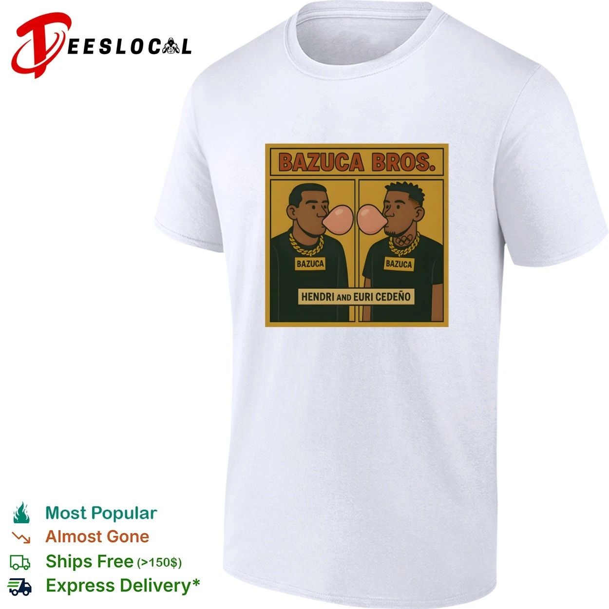 Bazuca Bros Hendri and Euri Cedeño Bubblegum T-shirt