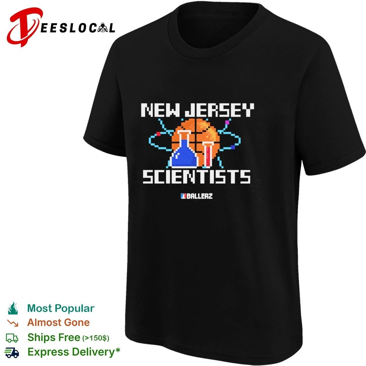 New Jersey Scientists Ballerz Basketball T-shirt