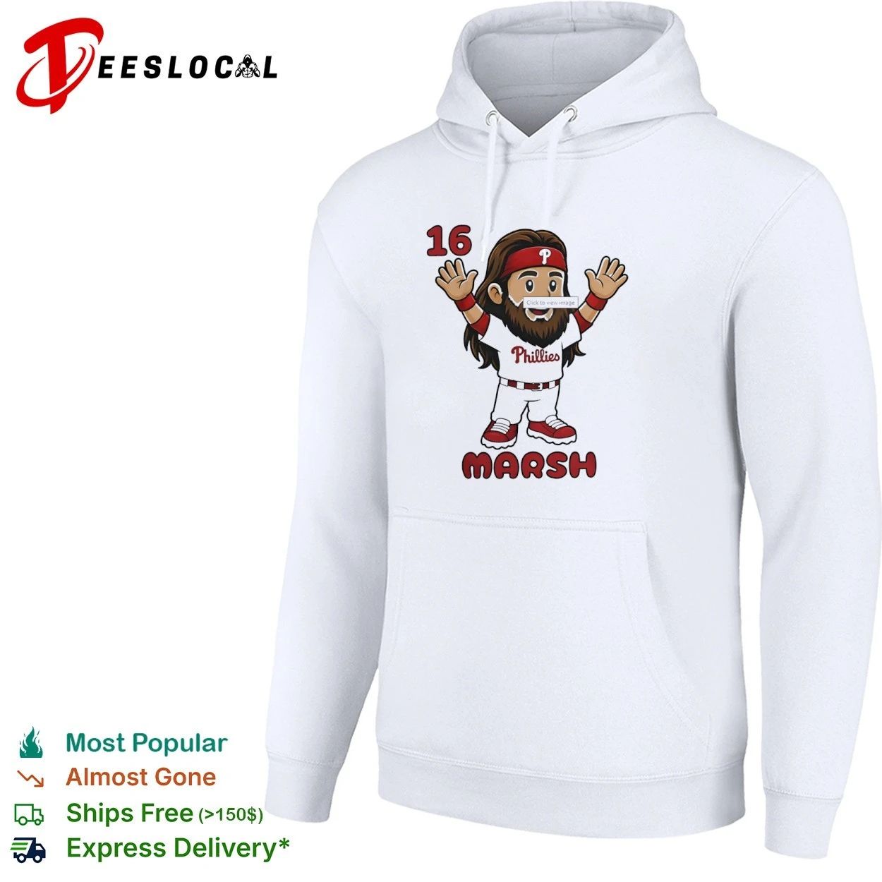 Brandon Marsh 16 Philadelphia Phillies Cartoon T-shirt