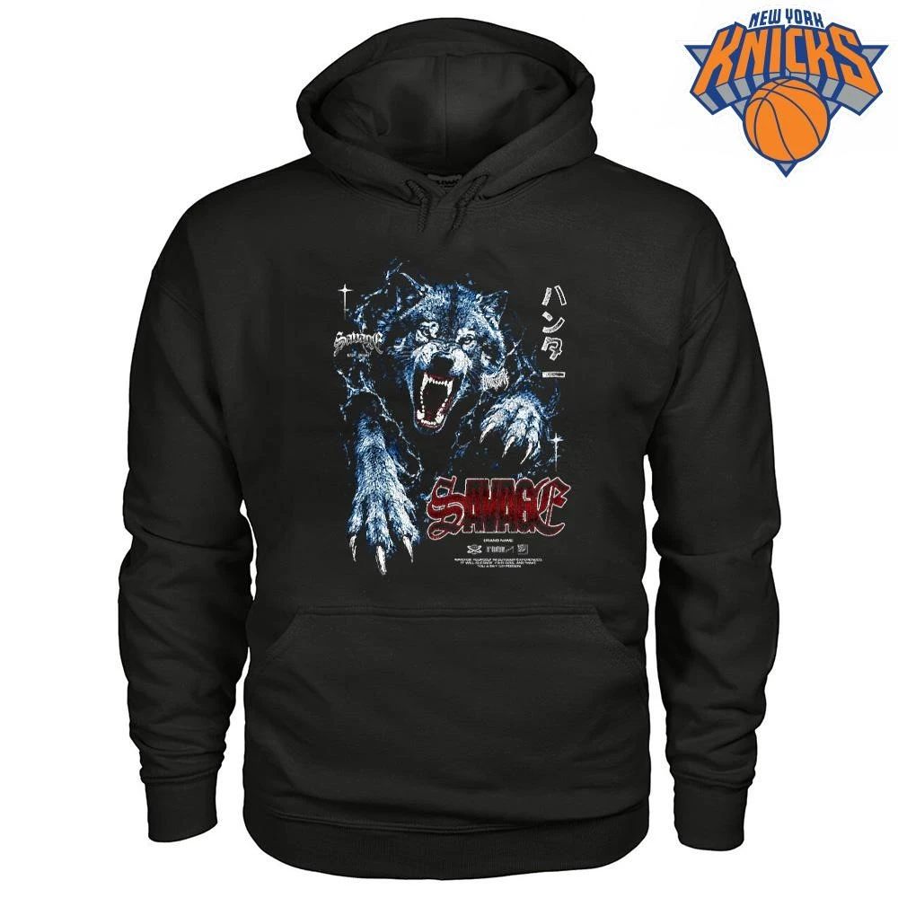 Savage Werewolf Blue Lightning Angry Wolf Head Streetwear Goth Shirt