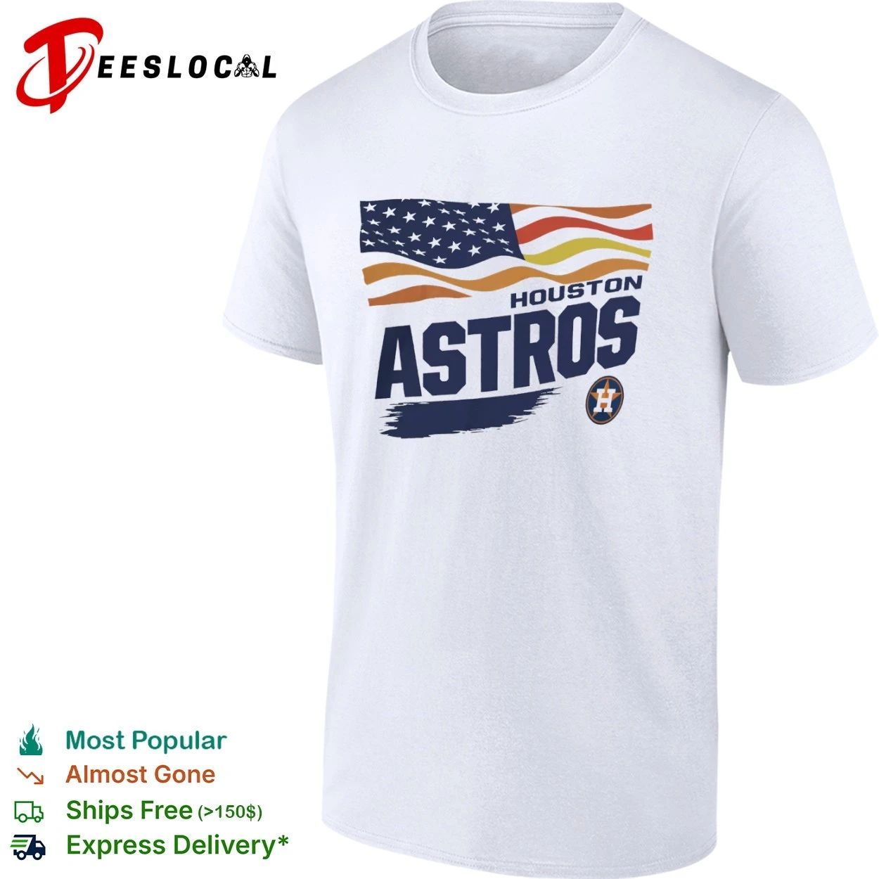 Houston Astros Starter Waving Flag MLB T-shirt