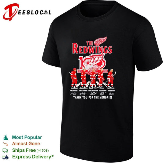The Red Wings 1926-2026 Pavel Datsyuk Sergei Fedorov Nicklas Lidstrom Steve Yzerman Gordie Howe T-shirt