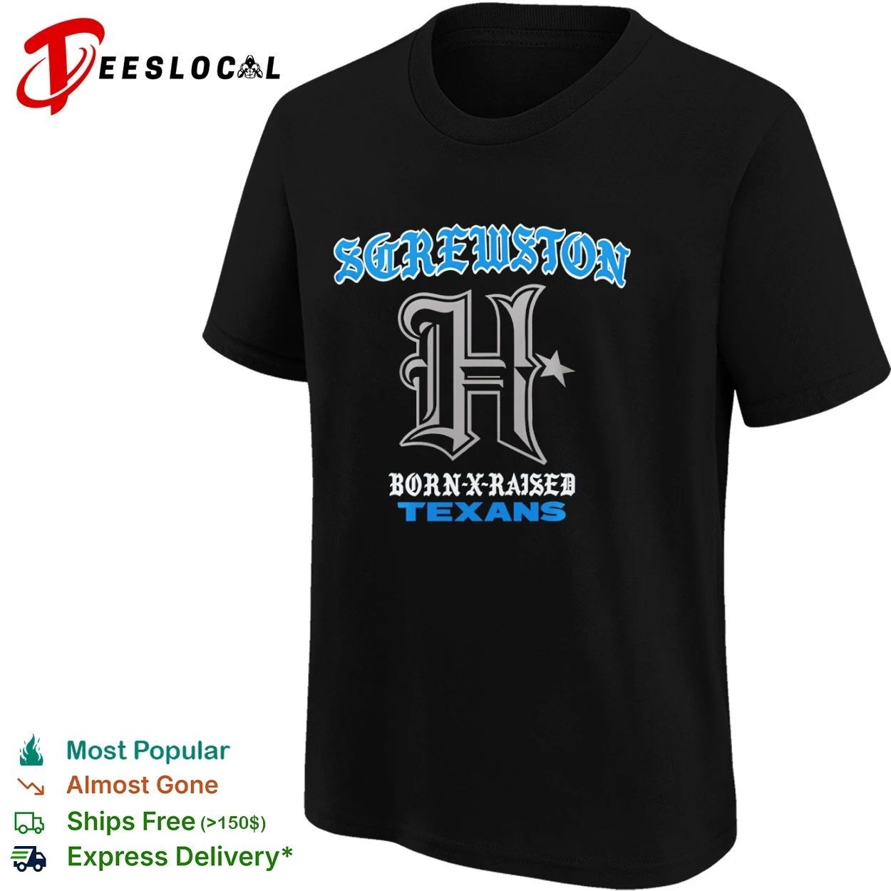 Screwston Born-X-Raised Texans Houston Texans T-shirt